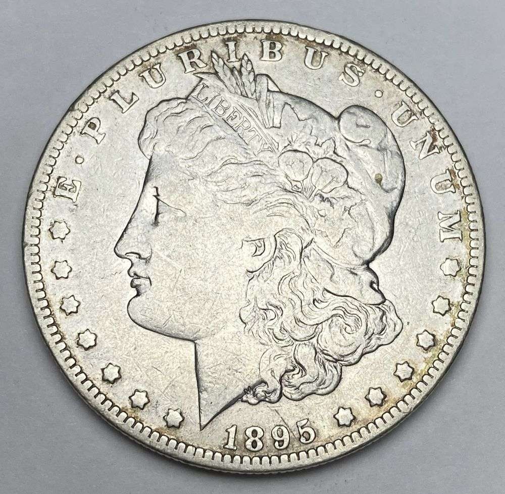 1895-O Morgan Silver Dollar VF (1 of 2)