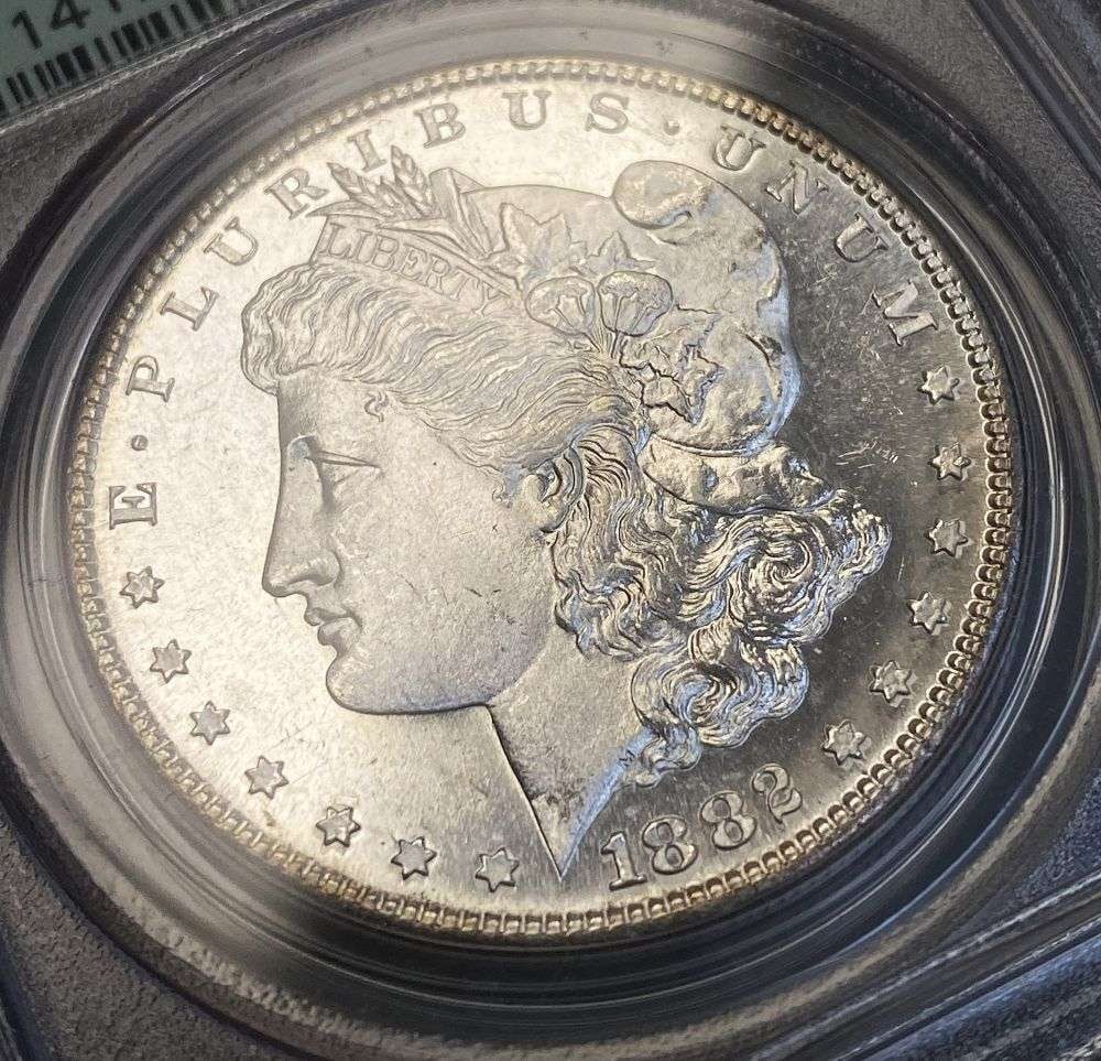 Very Fresh 1882-S Morgan Silver Dollar PCGS MS65 DMPL OGH (1 of 10)