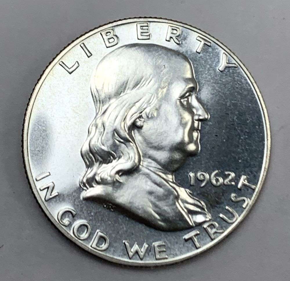 1962 Franklin Silver Half Dollar PF68 (1 of 2)