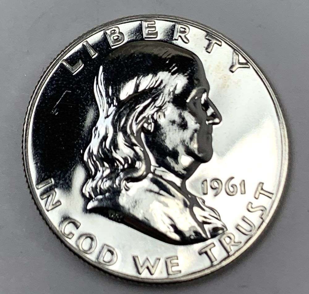 1961 Franklin Silver Half Dollar PF68 (1 of 2)