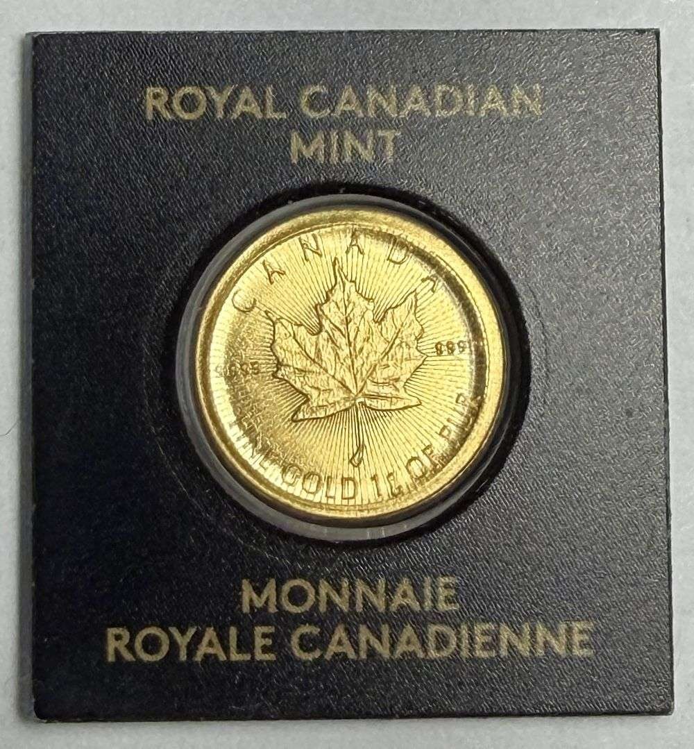 2022 Canada 50c Maple Leaf 1g .9999 Gold (1 of 2)