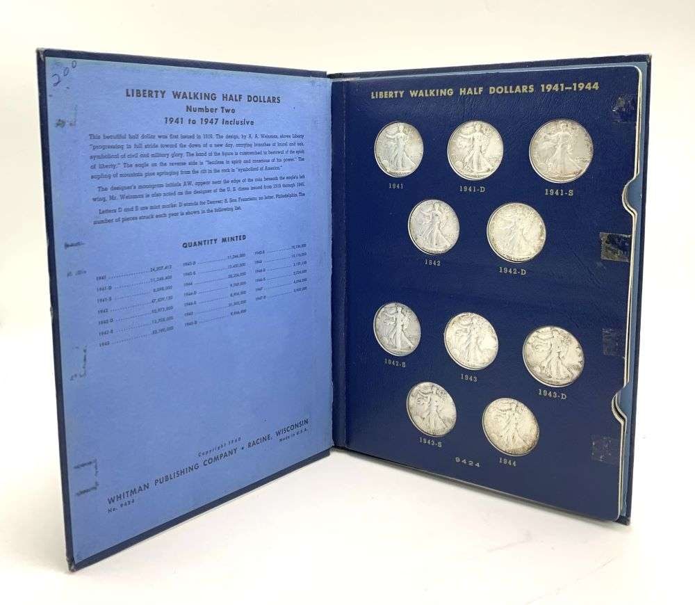 1941-1947-D Walking Liberty Silver Half Dollar XF/AU Set (20-coins) (1 of 7)