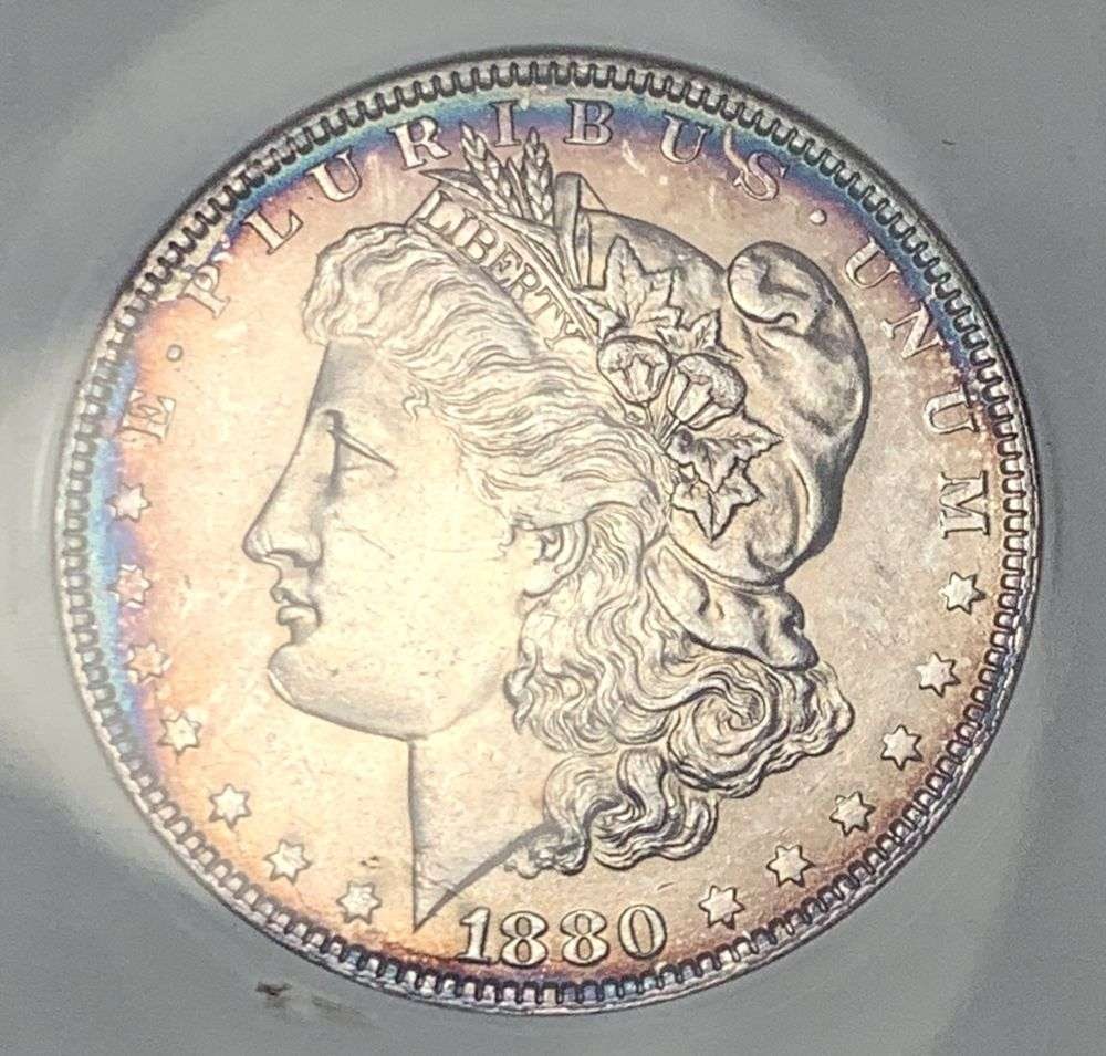 Vintage Soapbox 1880-O Morgan Silver Dollar ANACS MS61 (1 of 4)