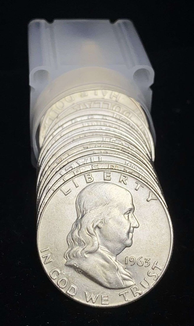 Last Minute! Roll (20-coins) Premium Condition Mixed Franklin Silver Half Dollars (1 of 4)