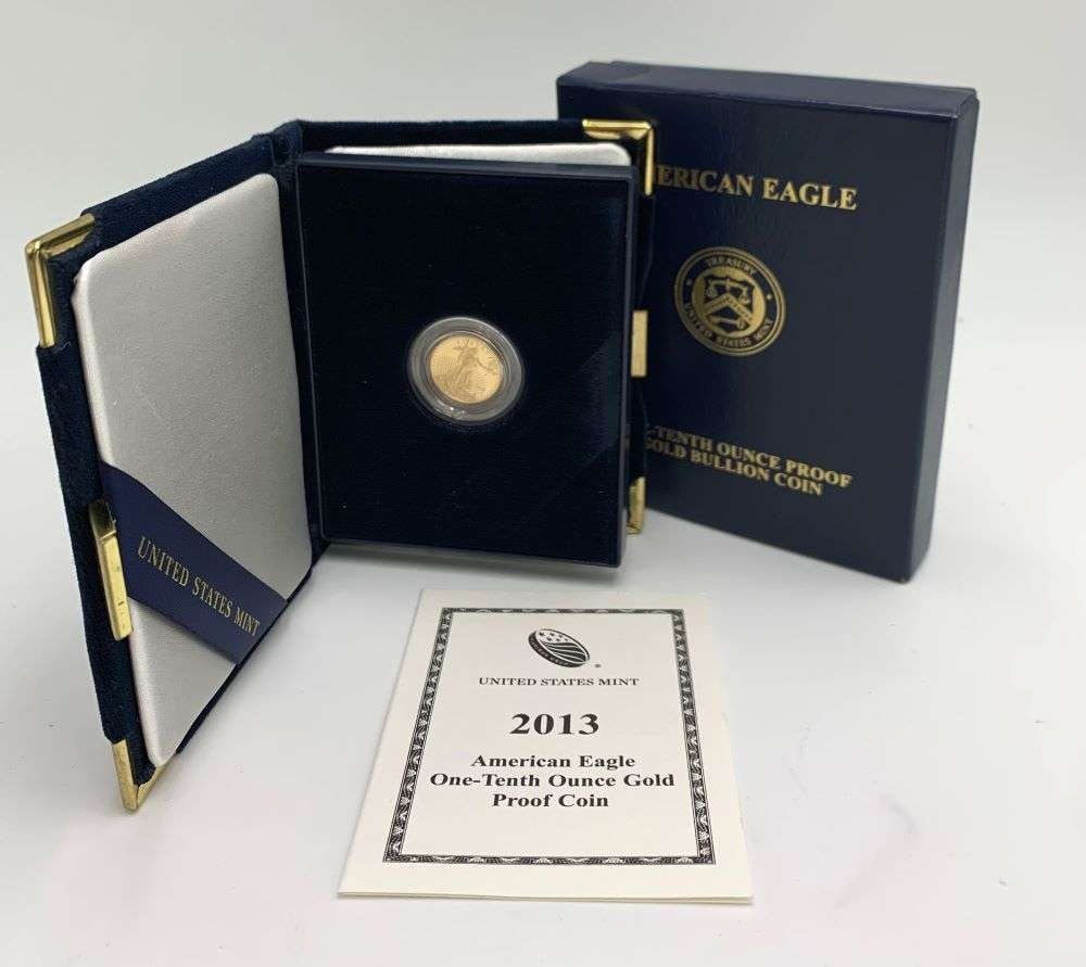 2013-W American $5 Gold Eagle Proof 1/10th ozt (1 of 4)