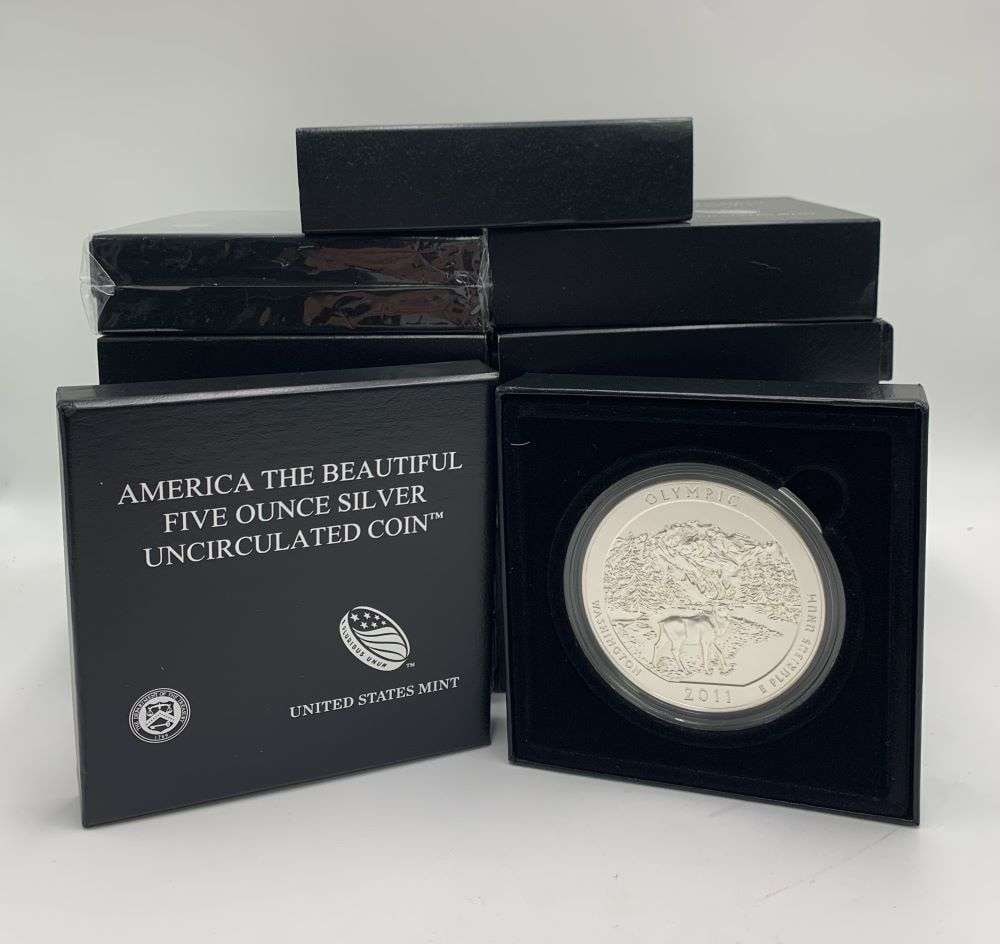(12) 2011-2020-P Mixed ATB 5 ozt .999 Silver (1 of 8)