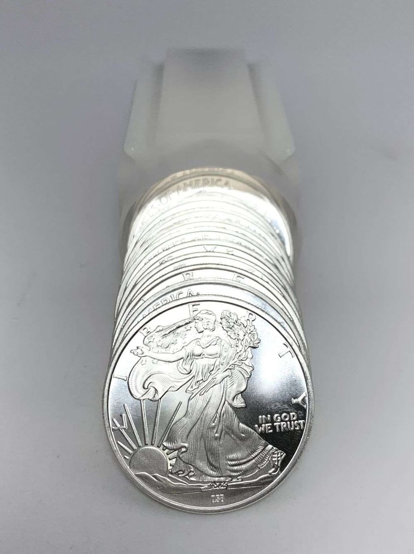 Last Minute! Roll (19-coins) Walking Liberty Design 1 ozt .999 Silver: Winner shall receive the exact roll (19-coins) shown here. (RM/LBLL)