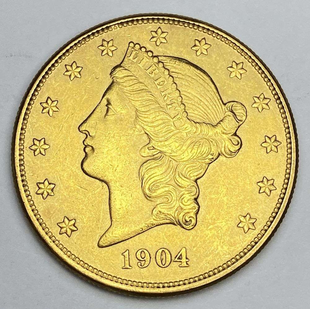Last Minute! 1904 Gold $20 Liberty Head Mint Condition (1 of 2)