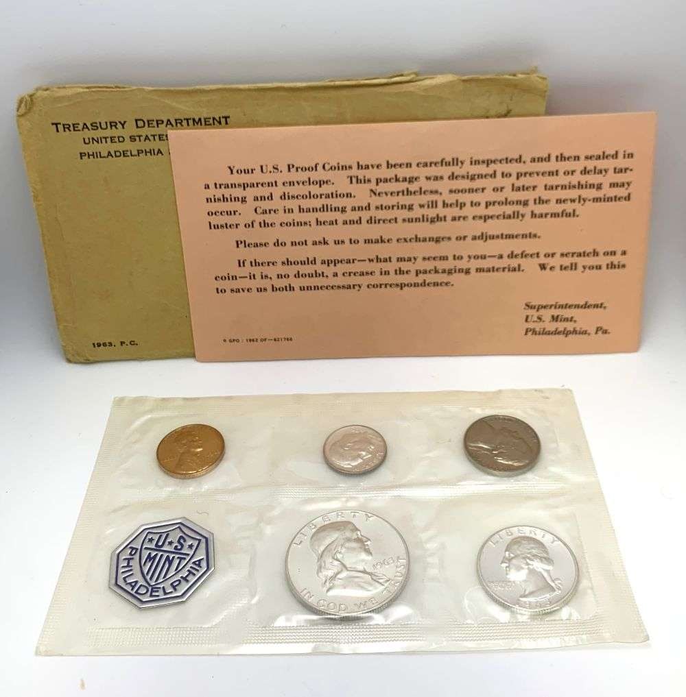 1963 United States Proof Silver Set (5-coins) (1 of 3)