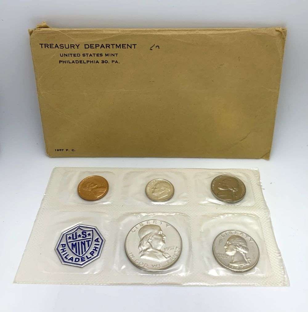 1957 United States Proof Silver Set (5-coins) (1 of 3)