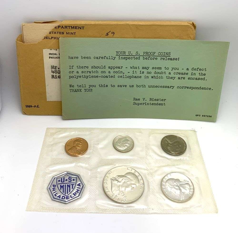1959 United States Proof Silver Set (5-coins) (1 of 3)