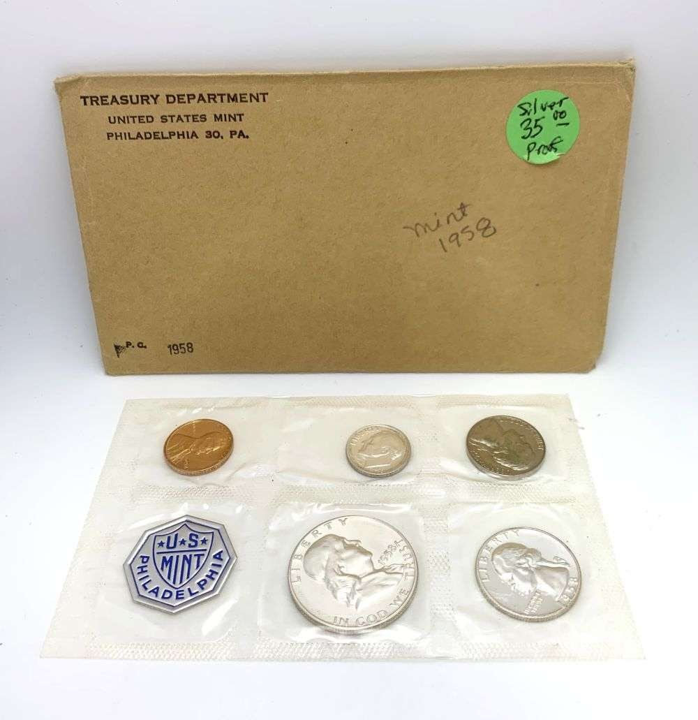 1958 United States Proof Silver Set (5-coins) (1 of 3)