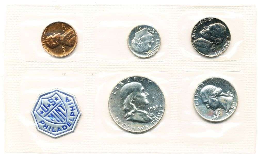 1955 United States Proof Silver Set (5-coins) (1 of 2)