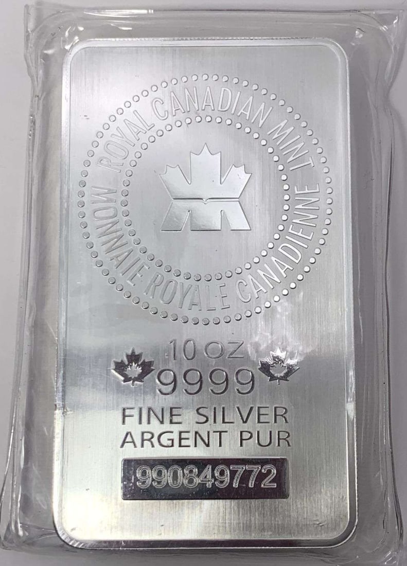 Royal Canadian Mint 10 ozt .9999 Silver Bar (1 of 4)
