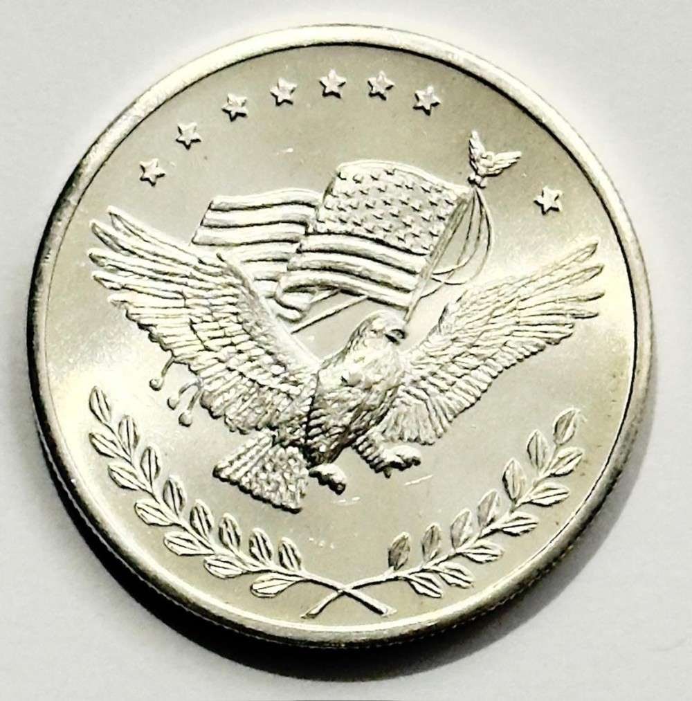 American Flag Eagle 1 ozt .999 Silver Trade Unit (1 of 2)
