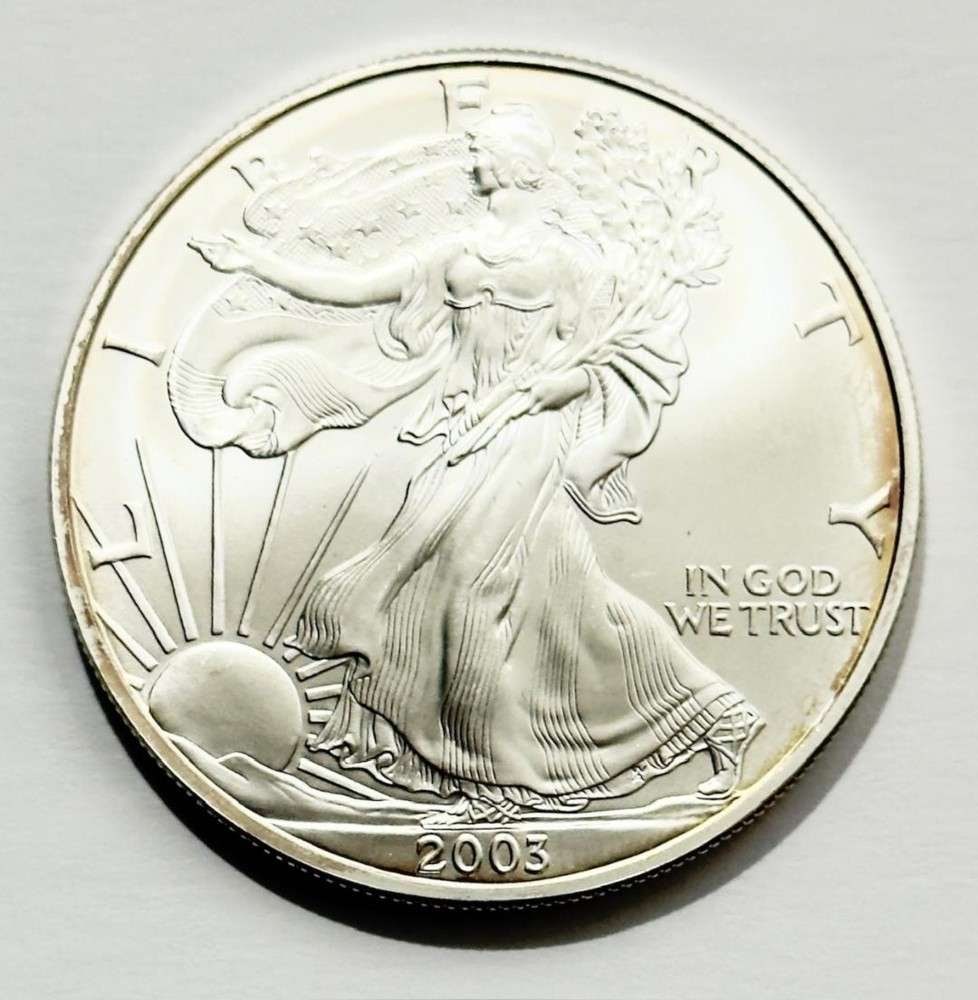 2003 American Silver Eagle: Winner shall receive the exact coin shown here. (SJ/B)
