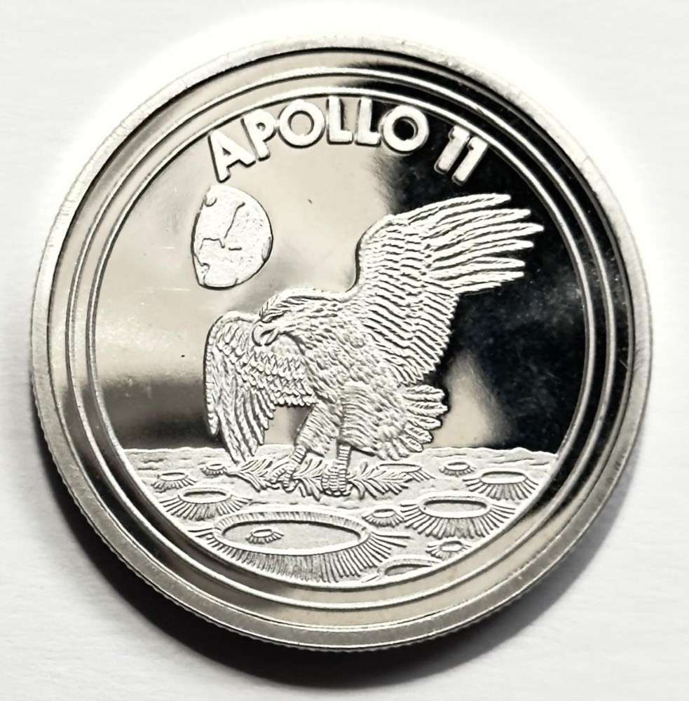 1969-2019 Apollo 11 Nasa Proof 1 ozt .999 Silver (1 of 2)