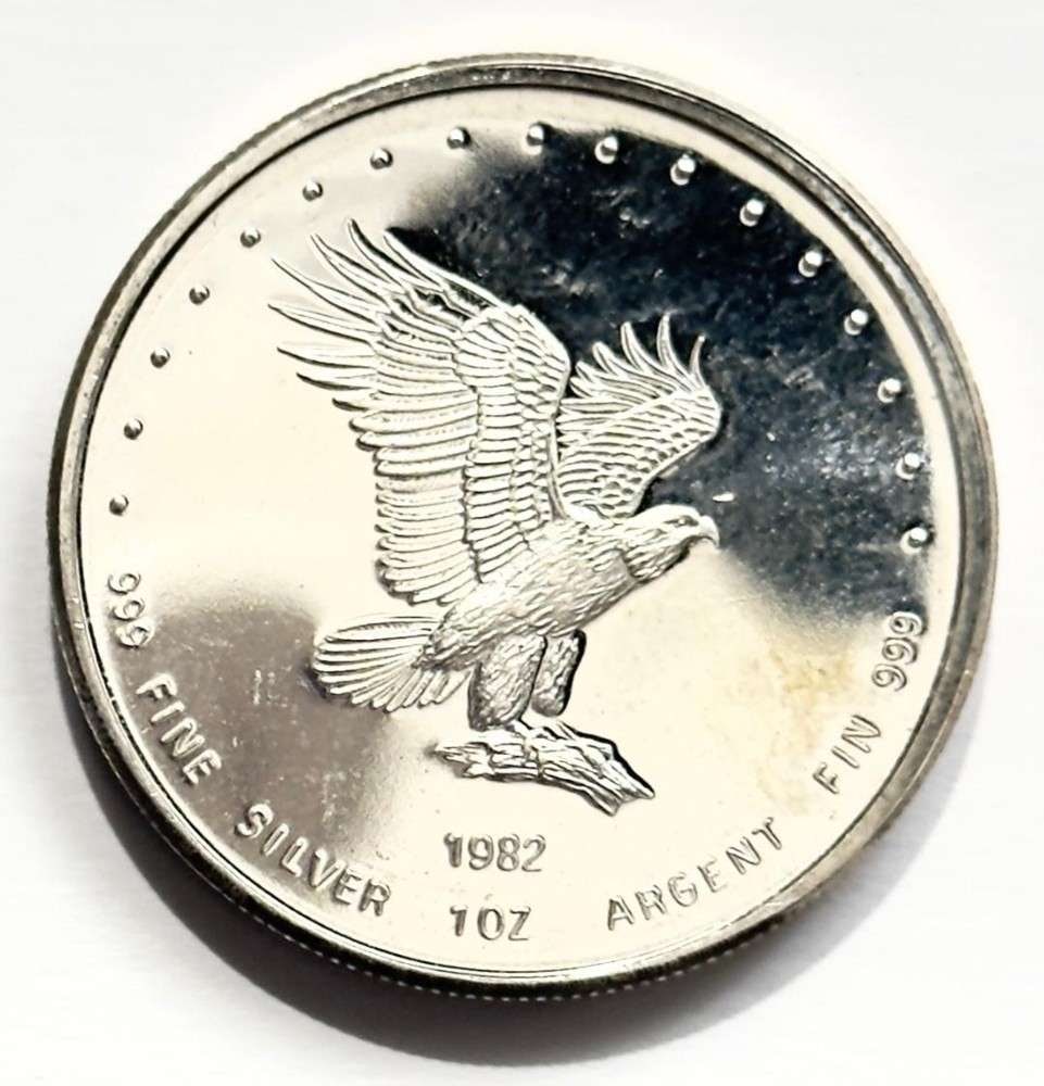 1982 Monex International LTD Proof 1 ozt .999 Silver (1 of 2)