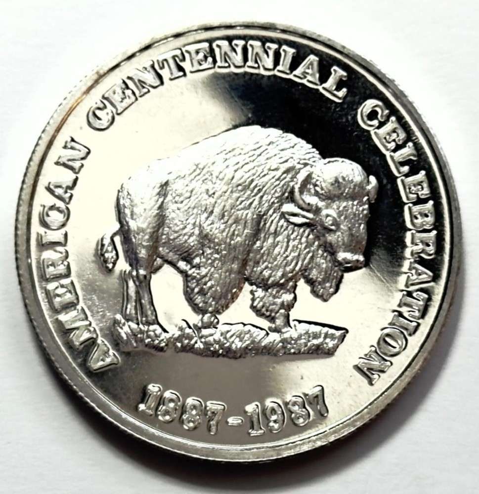 1887-1987 American Centennial Celebration Proof 1 ozt .999 Silver (1 of 2)