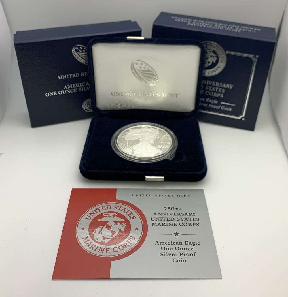 2025-P U.S. Marine Corps 250th Anniversary Proof American Silver Eagle (1 of 5)