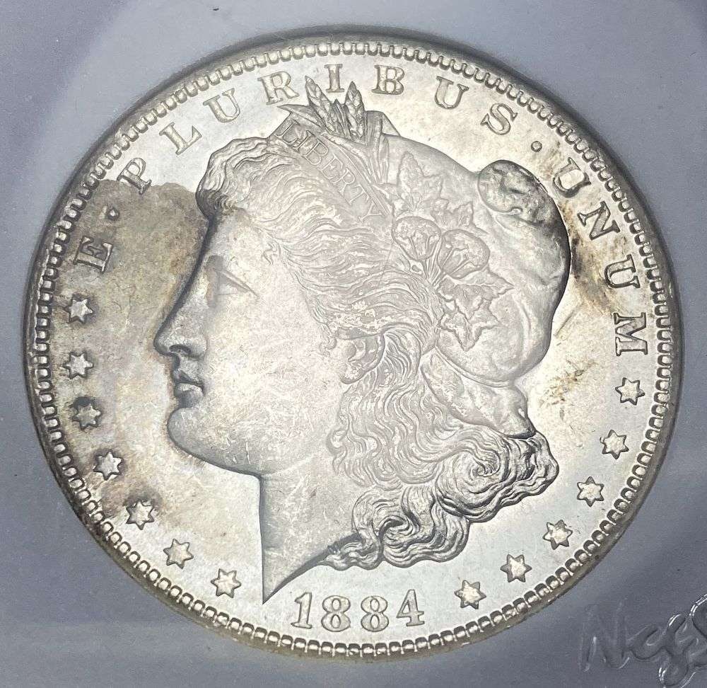 1884-CC Morgan Silver Dollar MS64 (1 of 4)