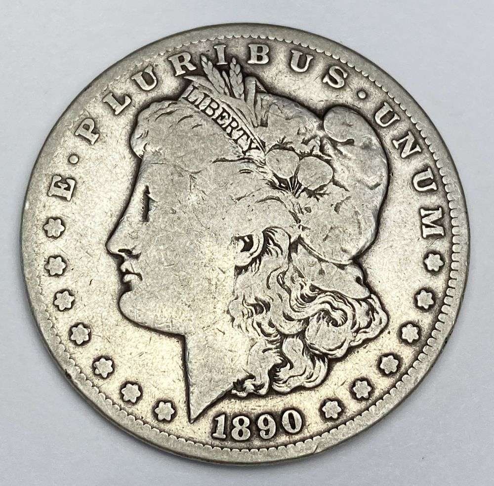 1890-CC Morgan Silver Dollar VF (1 of 2)