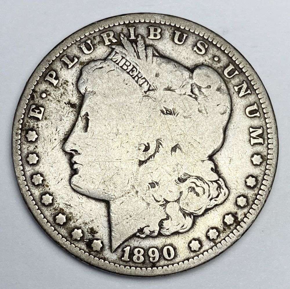 1890-CC Morgan Silver Dollar VG (1 of 2)