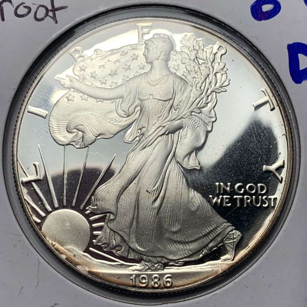 First Year 1986-S American Silver Eagle PF69 (1 of 3)