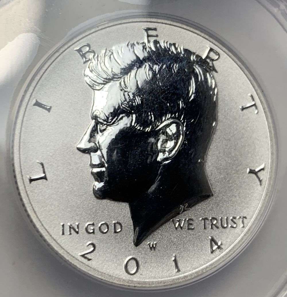 2014-W Kennedy Silver Half Dollar ANACS RP70 100th Birthday Limited Edition: Winner shall receive the exact coin shown here. (RM/B)