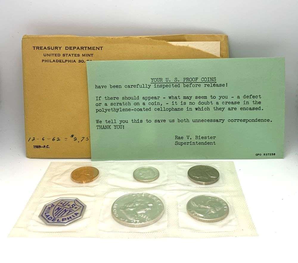 1959-P United States 90% Silver Proof Set (5-coins): Winner shall receive the exact set (5-coins) shown here. (RM/B)