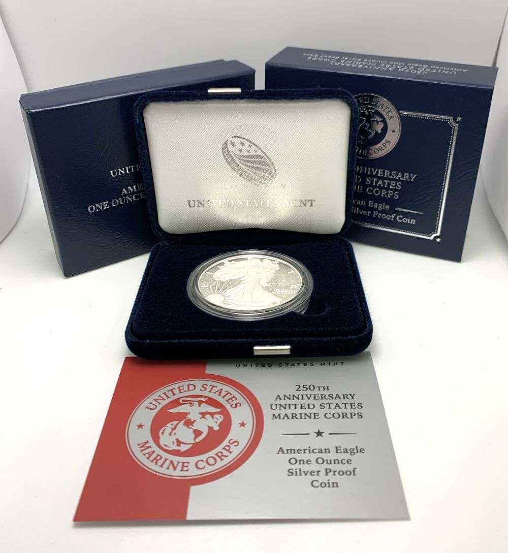 2025-P U.S. Marine Corps 250th Anniversary Proof American Silver Eagle (1 of 5)