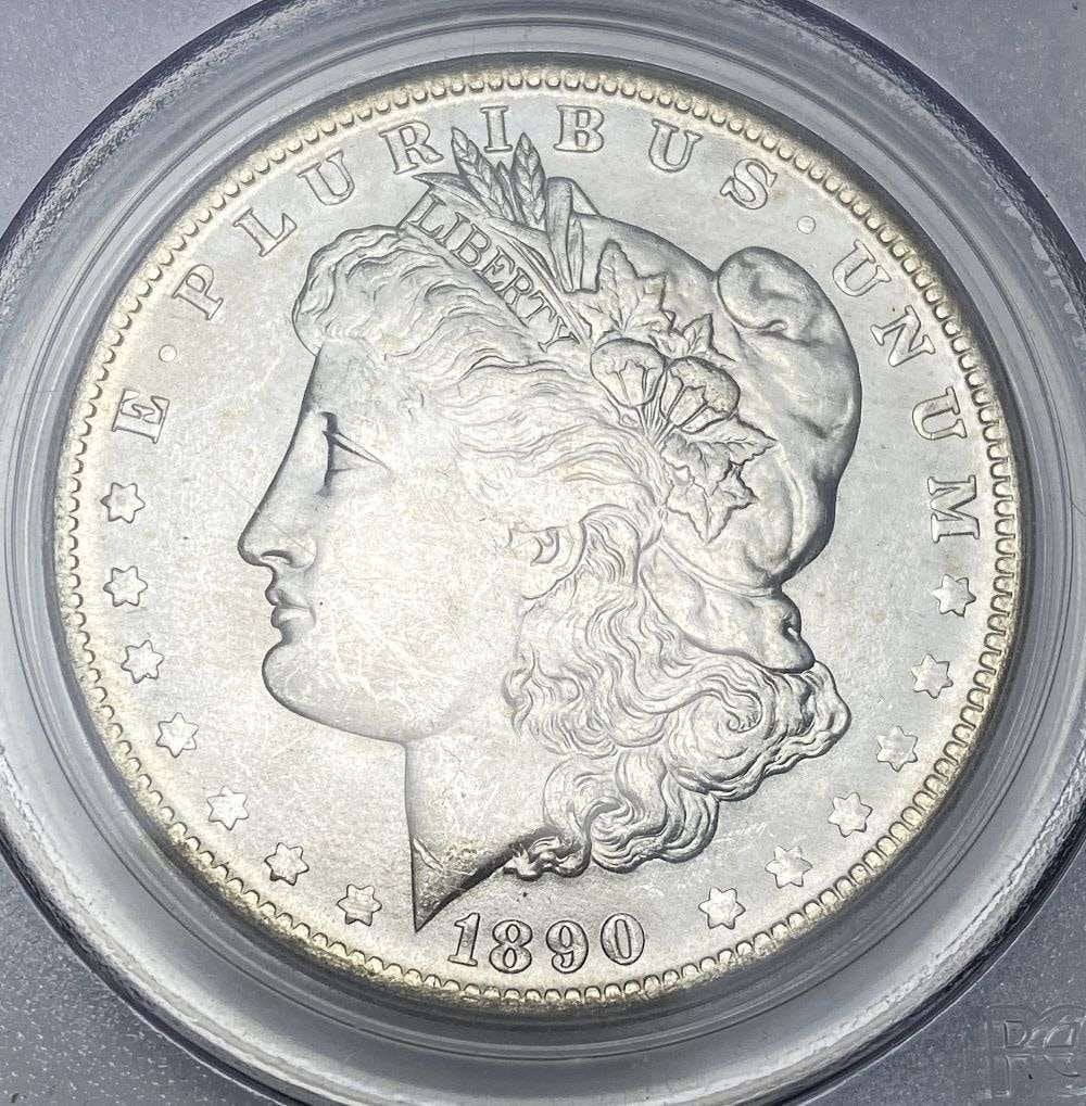 1890-O Morgan Silver Dollar PCGS MS62: Winner shall receive the exact coin shown here. (RR/B)