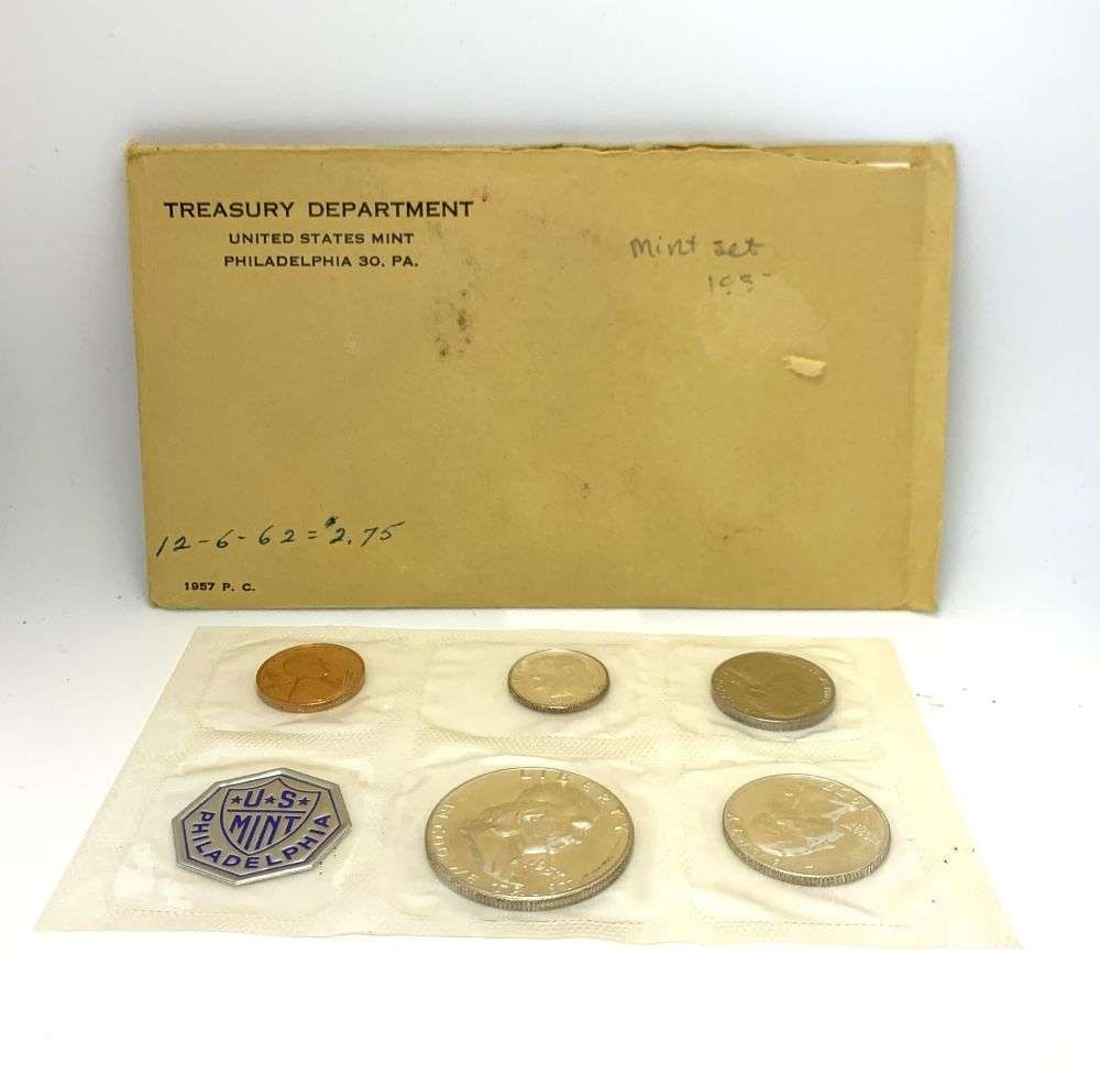 1957 United States 90% Silver Proof Set (5-coins) (1 of 3)