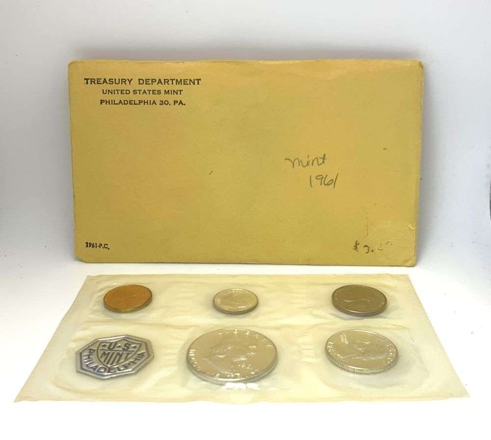 1961 United States 90% Silver Proof Set (5-coins) (1 of 3)