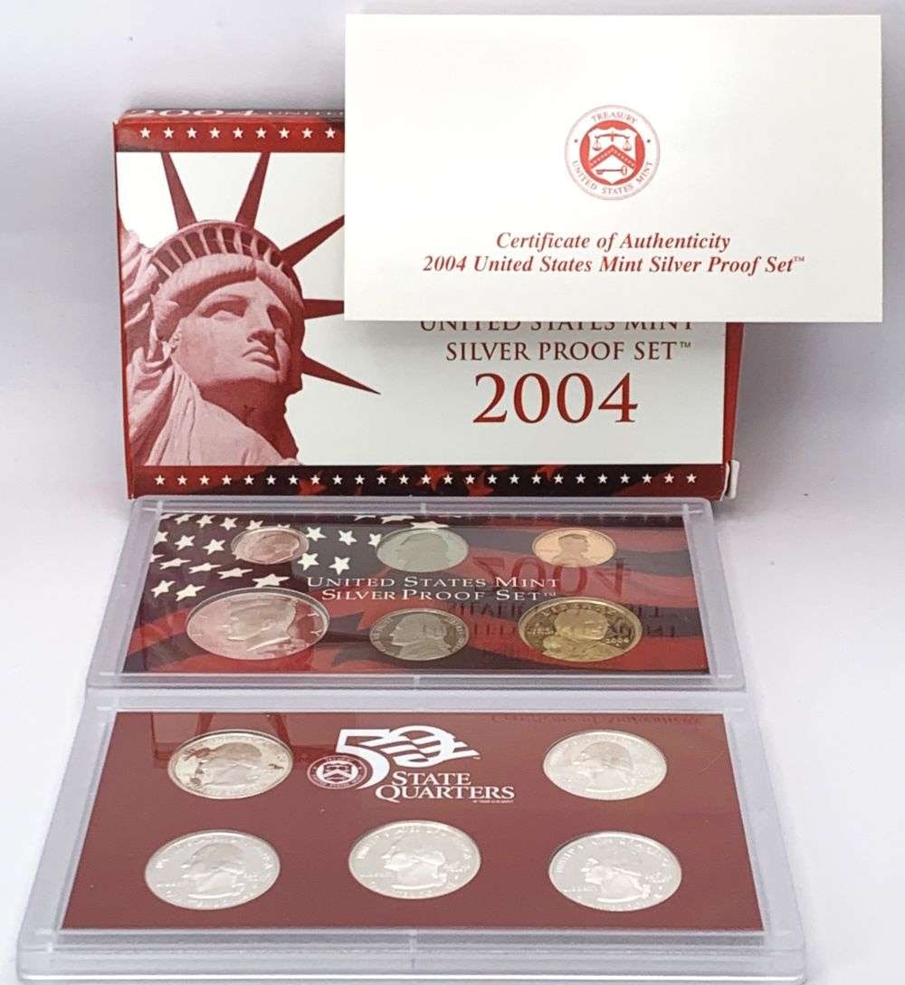 2004 United States Mint Silver Proof Set (11-coins) (1 of 6)