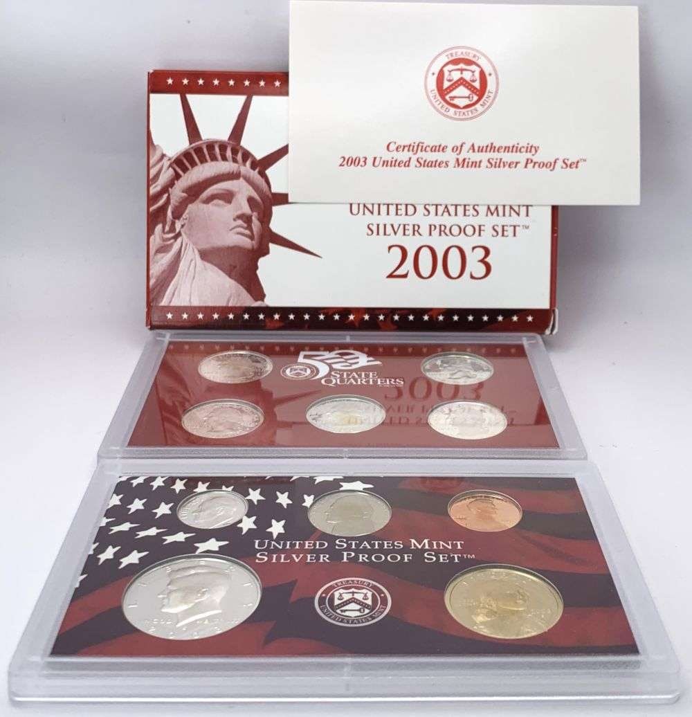 2003 United States Mint Silver Proof Set (10-coins) (1 of 6)