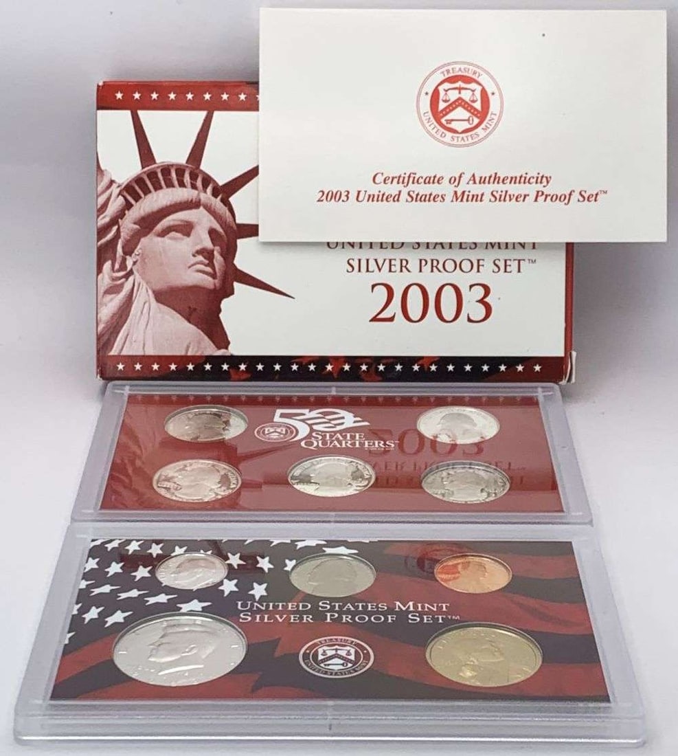 2003 United States Mint Silver Proof Set (10-coins) (1 of 6)