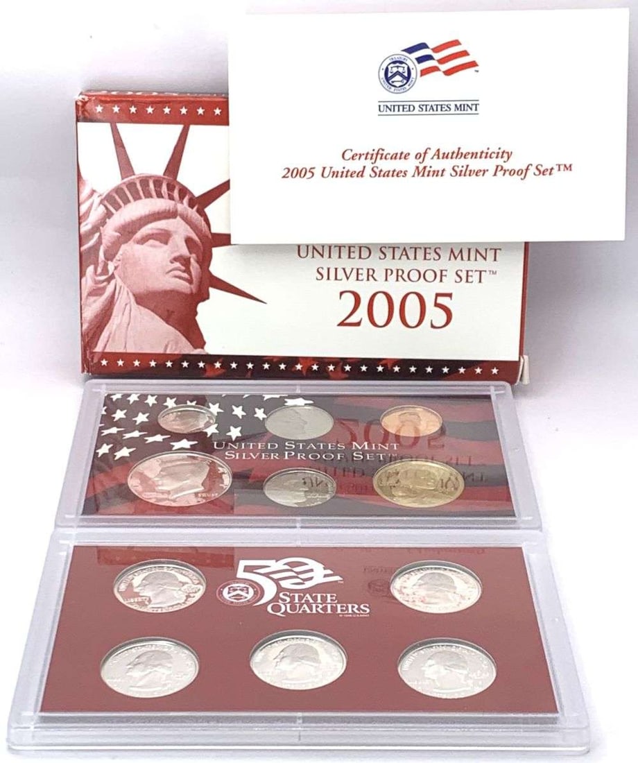 2005 United States Mint Silver Proof Set (11-coins) (1 of 6)