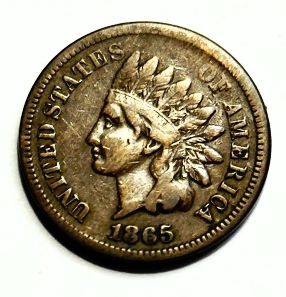 1865 Indian Head Cent XF (1 of 2)