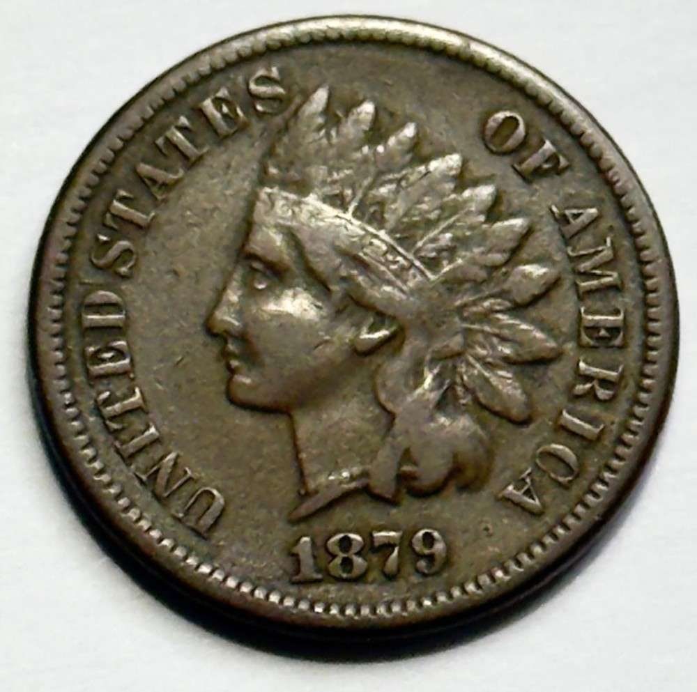 1879 Indian Head Cent VF: Winner shall receive the exact coin shown here. (SJ/B)