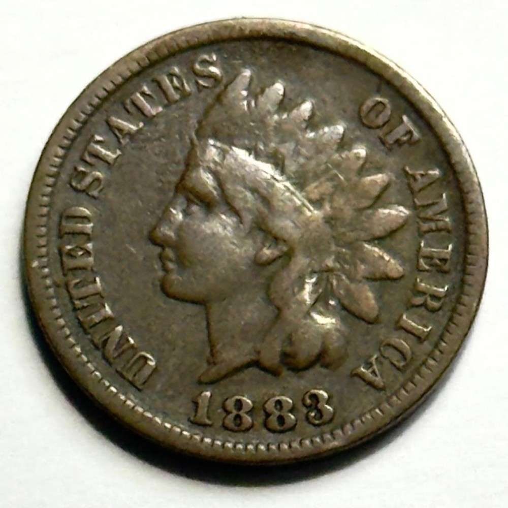1883 Indian Head Cent Fine: Winner shall receive the exact coin shown here. (SJ/B)