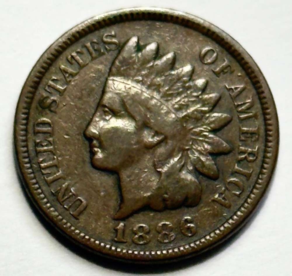 1886 Indian Head Cent Fine: Winner shall receive the exact coin shown here. (SJ/B)