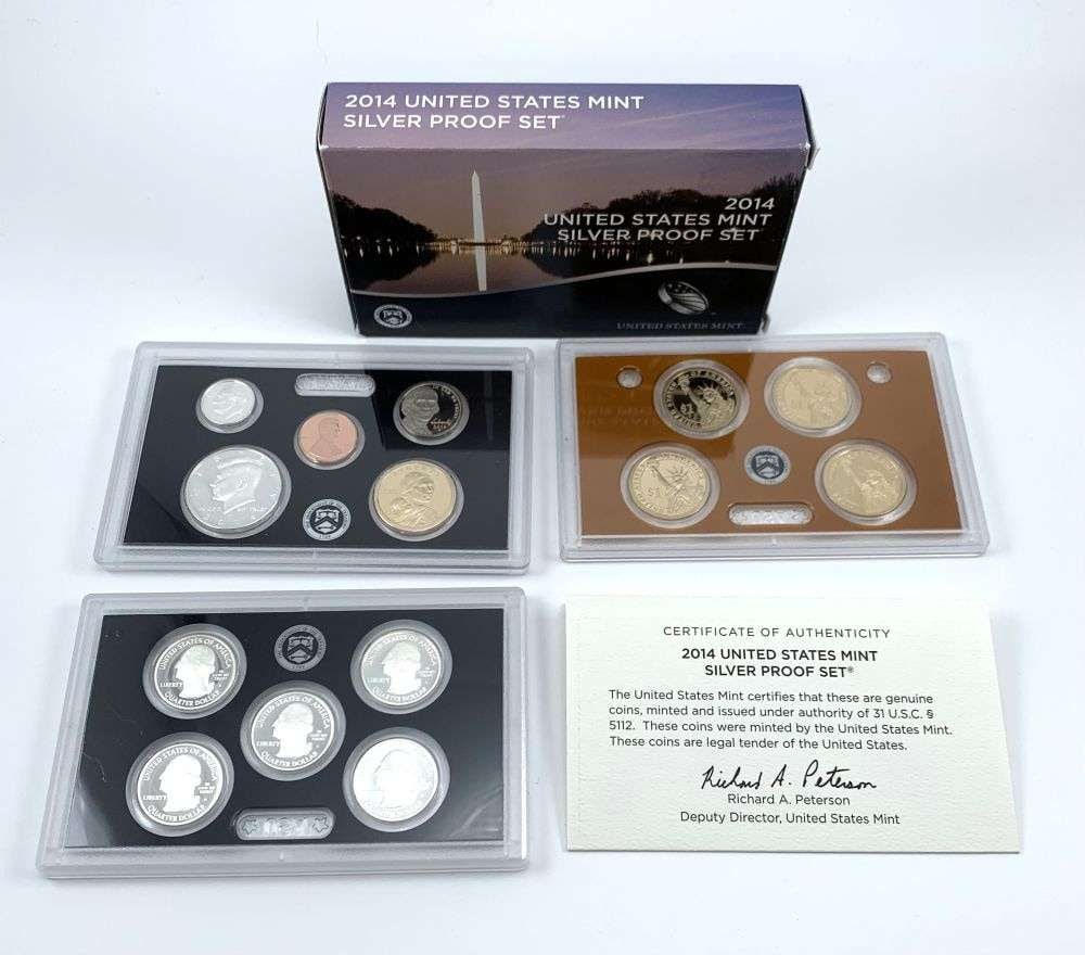 2014 United States Mint Silver Proof Set (14-coins) (1 of 4)