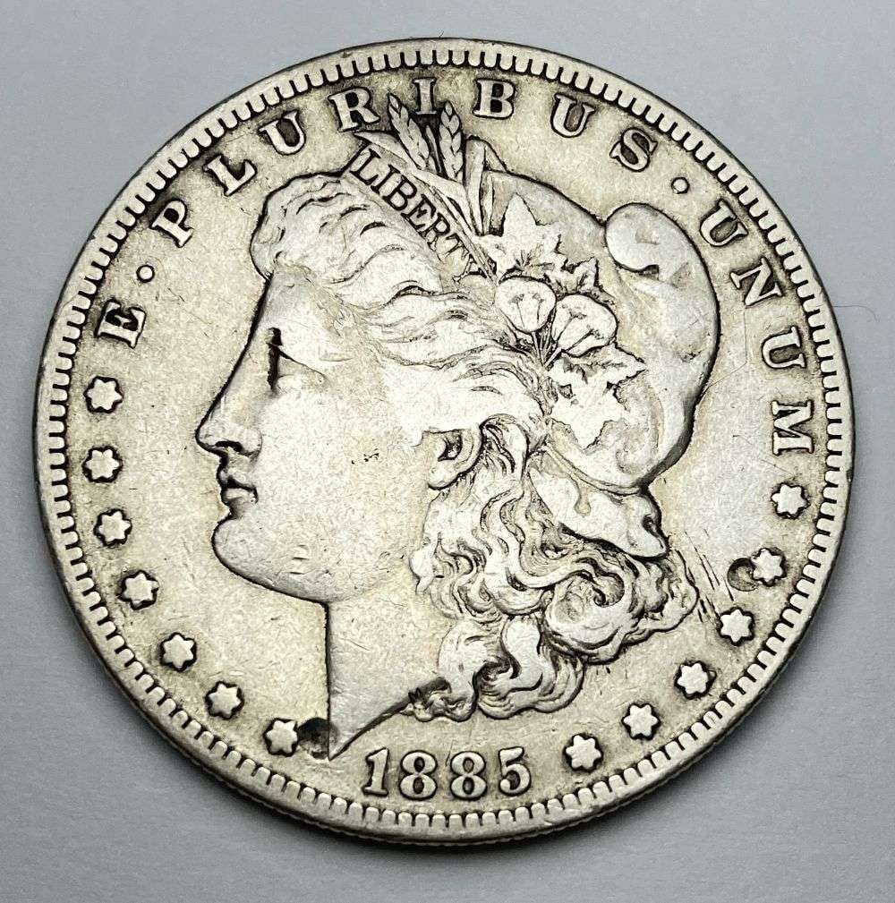 1885-S Morgan Silver Dollar AU55 (1 of 2)