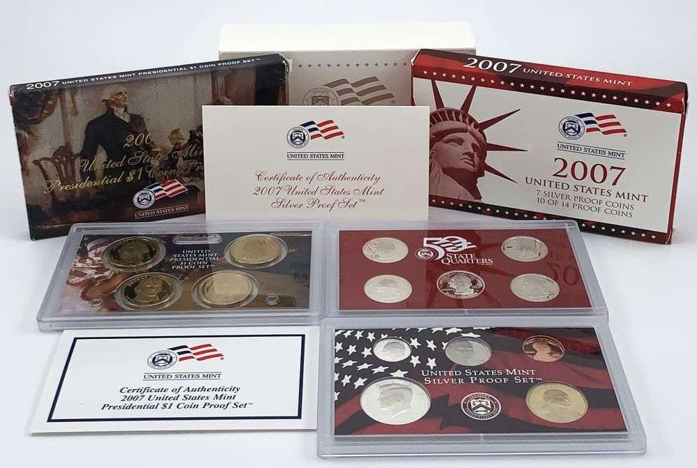 2007 United States Mint Silver Proof Set (14-coins) (1 of 8)