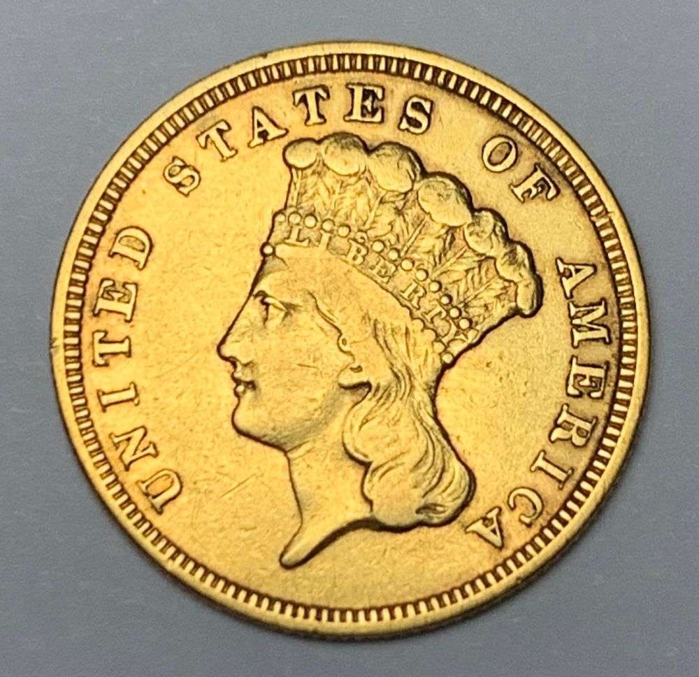 1854 Gold $3 Princess XF (1 of 2)