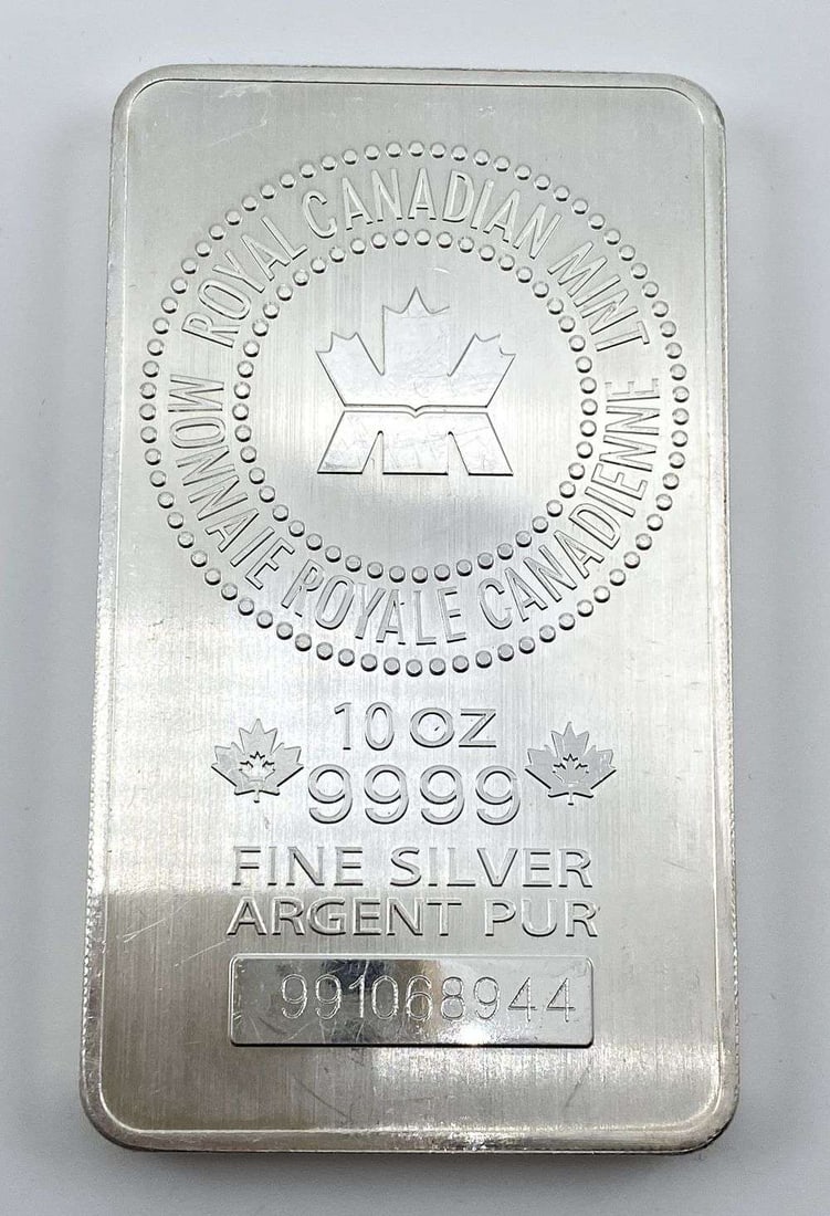 Royal Canadian Mint 10 ozt .9999 Silver Bar (1 of 4)