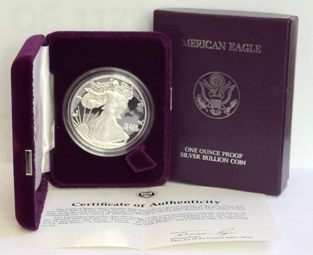 Rare Date 1987-S American Silver Eagle PF69+ OGP (1 of 4)