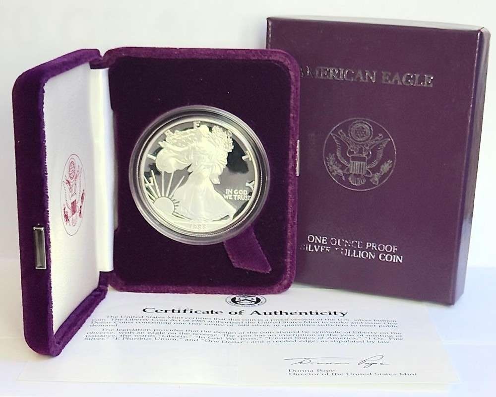 Rare Date 1988-S American Silver Eagle PF69+ OGP (1 of 4)