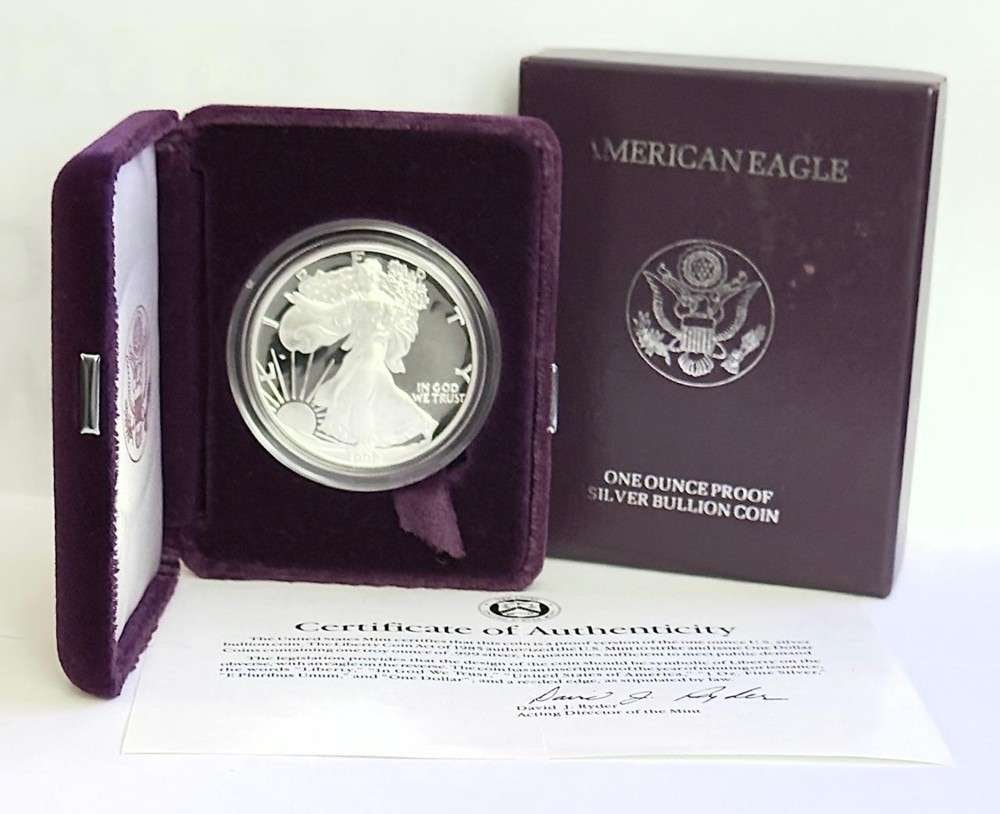 Rare Date 1992-S American Silver Eagle PF69+ OGP (1 of 4)